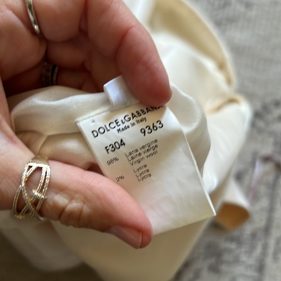 Dolce & Gabbana cream/ ecru turtleneck dress - Picture 10 of 10